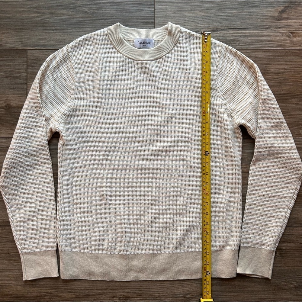 Goodfellow | Everyday Crew Neck in Beige Cream Tan (Small) - Picture 8 of 10